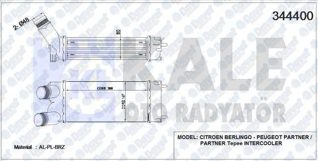 VAL-818866 Turbo Radyatoru Psa Partner Berlingo 1.6hdi 08>